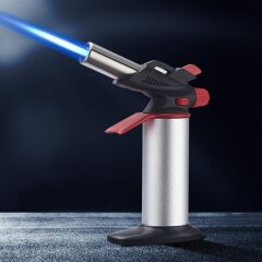 Ayaklı Tourch Jet Çakmak Krom 19cm WELDGUN022MRT