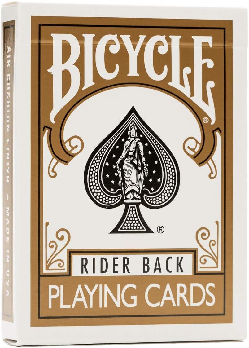 Bicycle Rider Back Gold Oyun İskambil Kartı