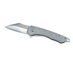 Metal Gövde Frame Lock Katlanır Çakı - Satin Krom