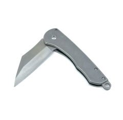 Metal Gövde Frame Lock Katlanır Çakı - Satin Krom