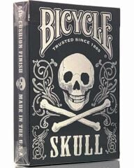 Bicycle Skull Metallic Silver Oyun İskambil Kartı