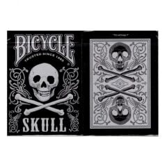 Bicycle Skull Metallic Silver Oyun İskambil Kartı