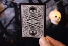 Bicycle Skull Metallic Silver Oyun İskambil Kartı