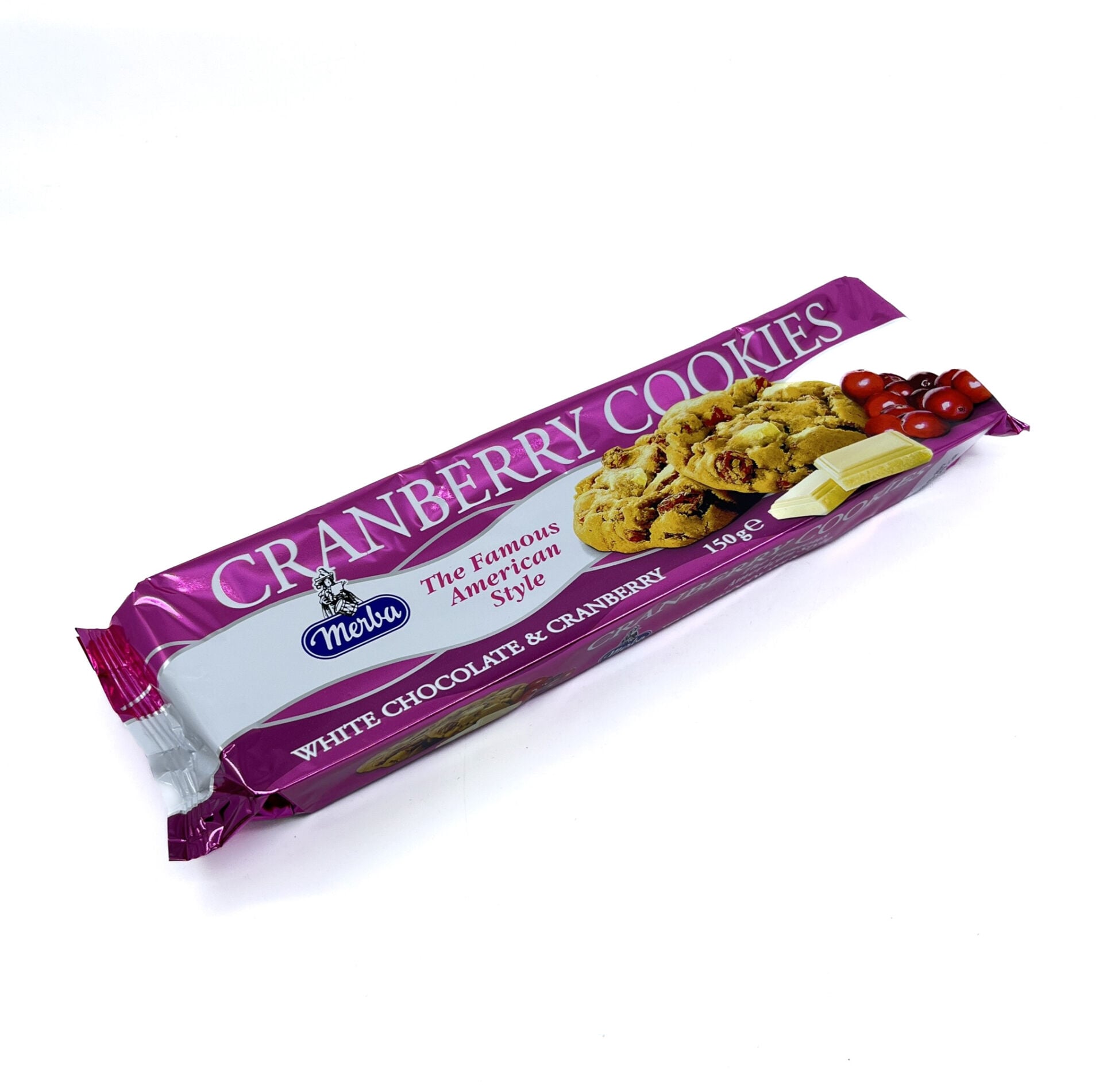 Merba White Chocolate & Cranberry Cookies 150 g