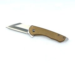 Metal Gövde Frame Lock Katlanır Çakı - Bakır