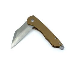 Metal Gövde Frame Lock Katlanır Çakı - Bakır