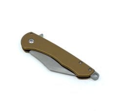 Metal Gövde Frame Lock Katlanır Çakı - Bakır