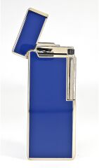 Slim Metal Çakmak - Mavi - Taşlı Gazlı