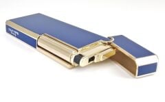 Slim Metal Çakmak - Mavi - Taşlı Gazlı