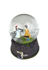 Kemancı Aşıklar Işıklı ve Müzikli Kar Küresi