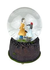 Kemancı Aşıklar Işıklı ve Müzikli Kar Küresi