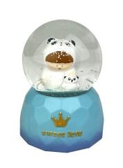 Sweet Love Panda Tulumlu Çocuk Işıklı ve Müzikli Kar Küresi