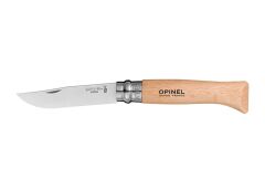 Opinel No 08 Paslanmaz Çelik Trekking Çakı + Kılıf Set - Naturel