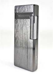 Slim Metal Çakmak - Black Ice - Taşlı Gazlı