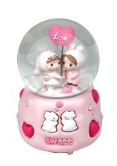 Sweet Love Işıklı ve Müzikli Kar Küresi