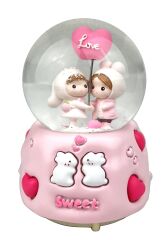 Sweet Love Işıklı ve Müzikli Kar Küresi