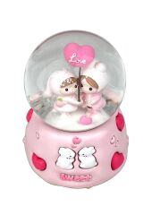 Sweet Love Işıklı ve Müzikli Kar Küresi