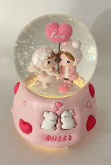 Sweet Love Işıklı ve Müzikli Kar Küresi