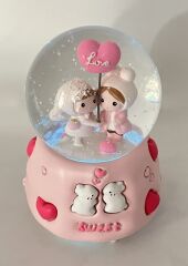 Sweet Love Işıklı ve Müzikli Kar Küresi