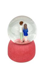 Love Aşk Müzikli ve Işıklı Müzikli Kar Küresi