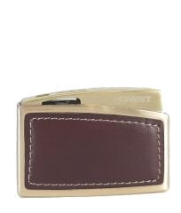 Gazlı Metal Çakmak Kahverengi Deri