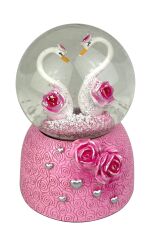 Kuğular - Swans Işıklı ve Müzikli Kar Küresi
