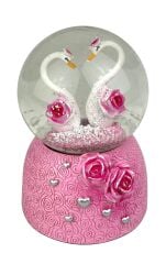 Kuğular - Swans Işıklı ve Müzikli Kar Küresi