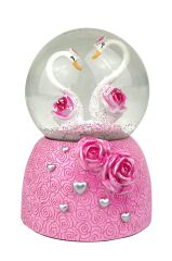 Kuğular - Swans Işıklı ve Müzikli Kar Küresi