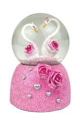 Kuğular - Swans Işıklı ve Müzikli Kar Küresi