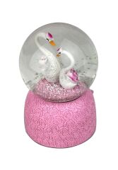 Kuğular - Swans Işıklı ve Müzikli Kar Küresi