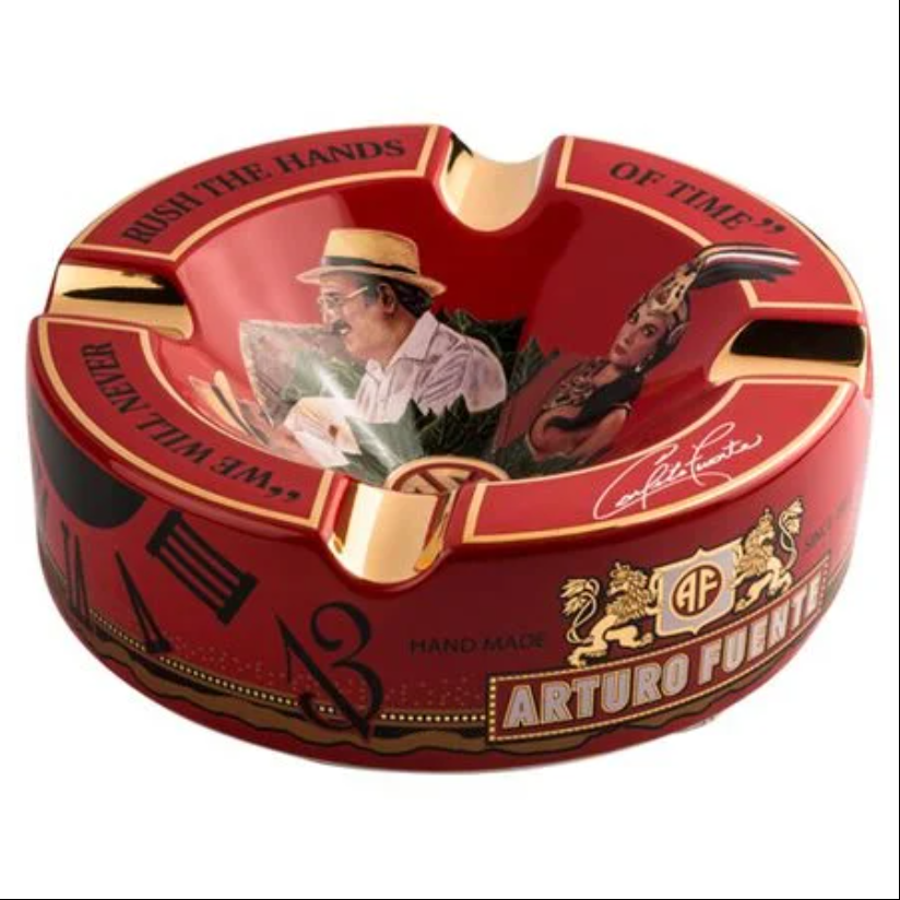 Arturo Fuente Hands Of Time Dörtlü Seramik Küllük - Kırmızı