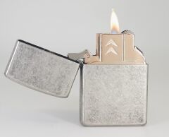 Metal Gri Eskitme Çakmak Mum Alev + Tourch Alev