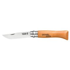 Opinel N°08 Carbon + Sheath - Ahşap Kutulu ve Kılıflı Karbon Çelik Çakı