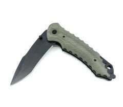 Yeşil-Siyah Katlanır Çakı - Kılıflı