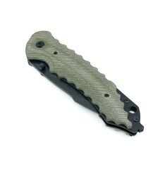 Yeşil-Siyah Katlanır Çakı - Kılıflı