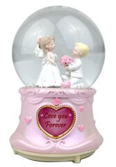 Love You Forever Işıklı ve Müzikli Kar Küresi