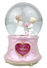 Love You Forever Işıklı ve Müzikli Kar Küresi