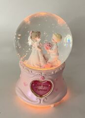 Love You Forever Işıklı ve Müzikli Kar Küresi