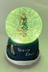 Warm Love Işıklı ve Müzikli Kar Küresi Model 1 - Lacivert