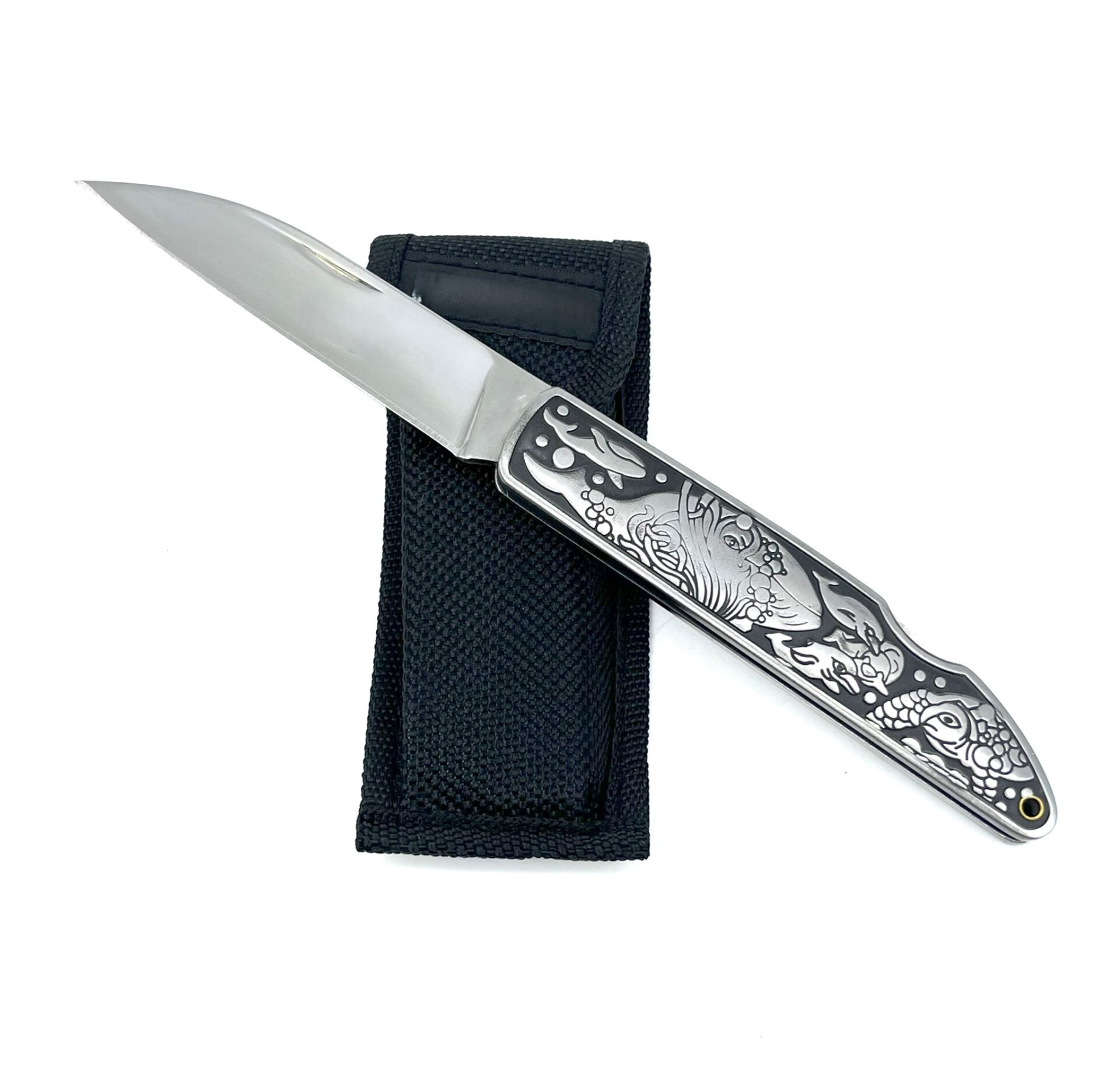 Deniz Canlıları Gravür İşlemeli Çakı