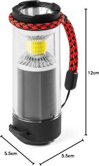 NEBO Galileo Tempest 350 Lümen - Su Dirençli Fener - 360° ARCUS LED Teknolojisi, Manyetik Taban ve Çoklu Aydınlatma Modları ile