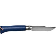 Opinel Inox No 8 Gürgen Saplı Paslanmaz Çelik Trekking Çakı - Mavi