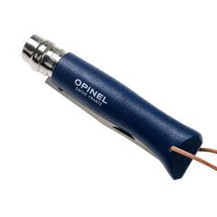 Opinel Inox No 8 Gürgen Saplı Paslanmaz Çelik Trekking Çakı - Mavi