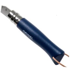 Opinel Inox No 8 Gürgen Saplı Paslanmaz Çelik Trekking Çakı - Mavi