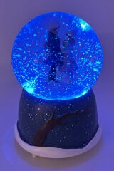 Warm Love Işıklı ve Müzikli Kar Küresi Model 2 - Lacivert