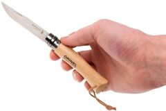 Opinel Inox No 7 Gürgen Saplı Paslanmaz Çelik Trekking Çakı - Naturel