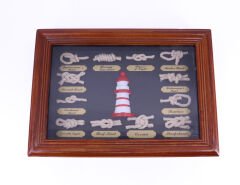 Ahşap Çerçevesinde Denizcilik Düğümleri Koleksiyonu