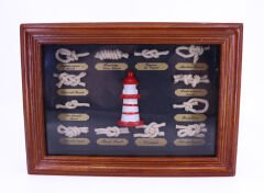 Ahşap Çerçevesinde Denizcilik Düğümleri Koleksiyonu