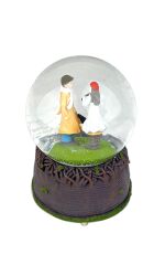 Left-Right Kemancı Işıklı ve Müzikli Kar Küresi