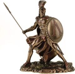 Mızrak ve Kalkanlı Leonidas Biblo 34 cm